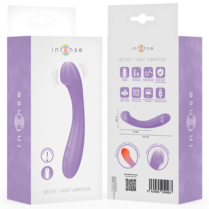 INTENSE - BECKY VIBRADOR 19 CM CALENTABLE 7 VIBRACIONES MORADO - Lover Dreams