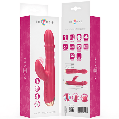 INTENSE - CHLOE VIBRADOR MULTIFUNCIÓN 3 EN 1 ROJO - Lover Dreams