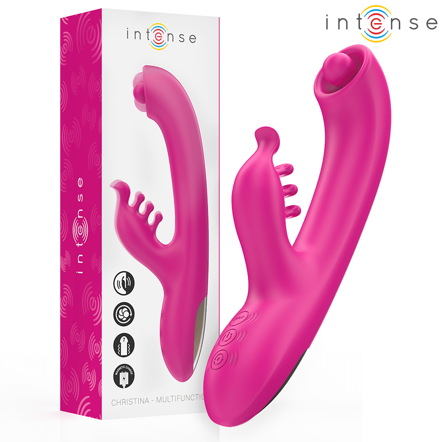 INTENSE - CHRISTINA VIBRADOR MULTIFUNCIÓN RABBIT 22.5 CM ROSA - Lover Dreams