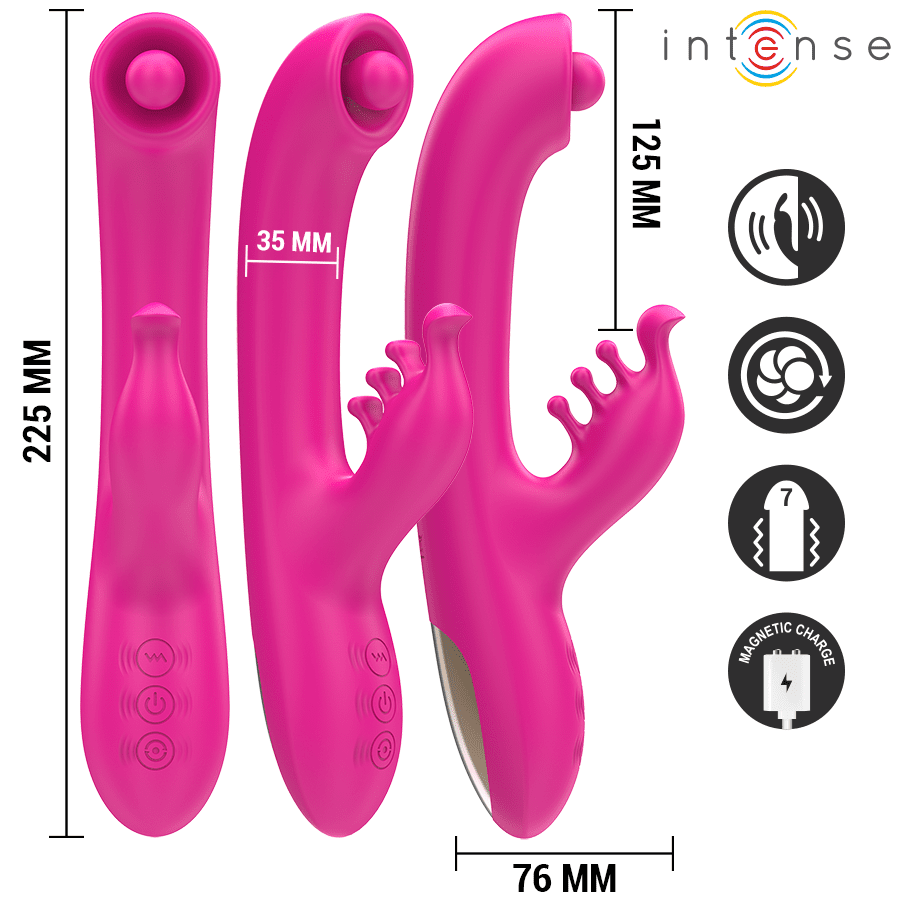 INTENSE - CHRISTINA VIBRADOR MULTIFUNCIÓN RABBIT 22.5 CM ROSA - Lover Dreams
