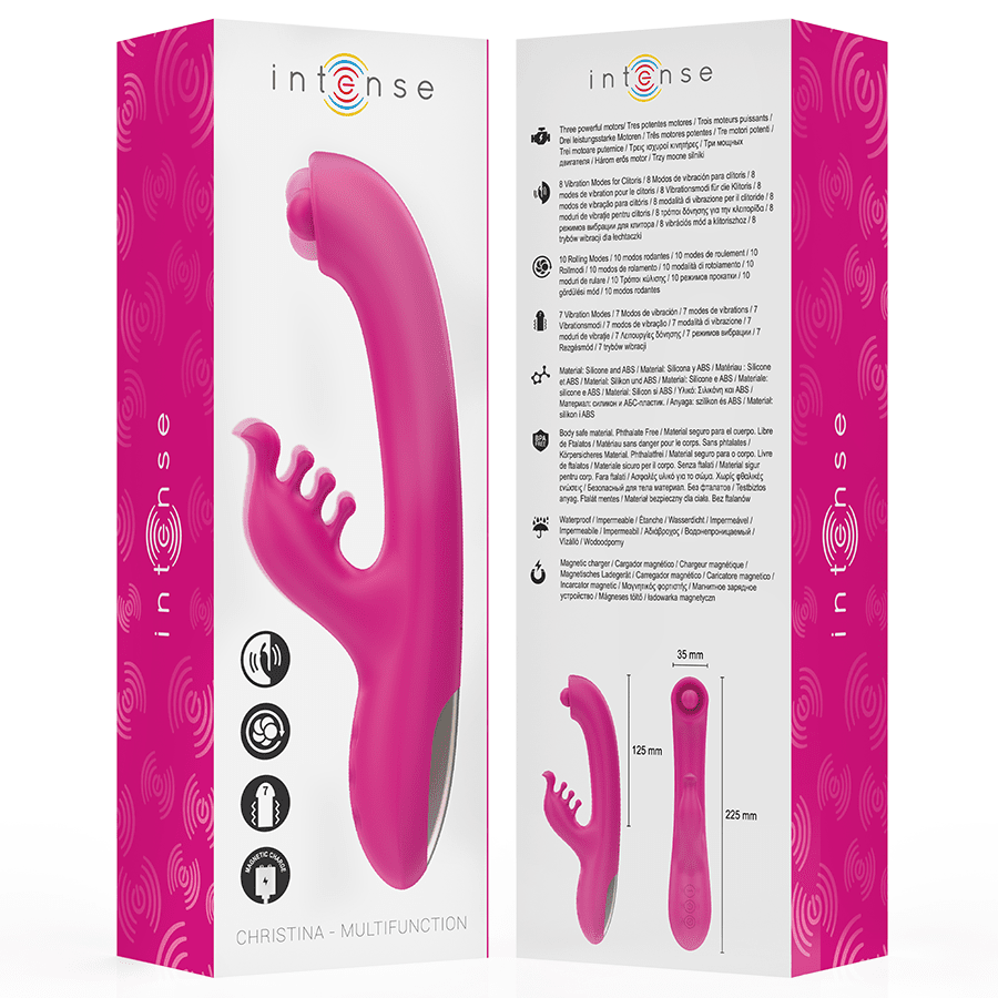INTENSE - CHRISTINA VIBRADOR MULTIFUNCIÓN RABBIT 22.5 CM ROSA