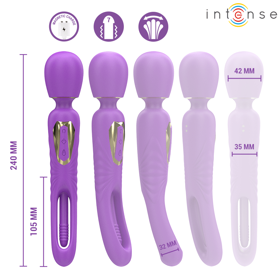 INTENSE - CHRISTY VIBRADOR WAND CON LENGUA GIRATORIA - Lover Dreams