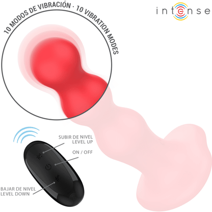 INTENSE - CODY VIBRADOR CON VENTOSA ROJO CONTROL REMOTO - Lover Dreams