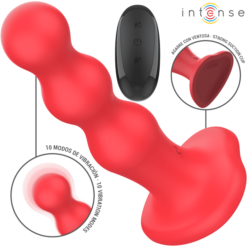 INTENSE - CODY VIBRADOR CON VENTOSA ROJO CONTROL REMOTO - Lover Dreams