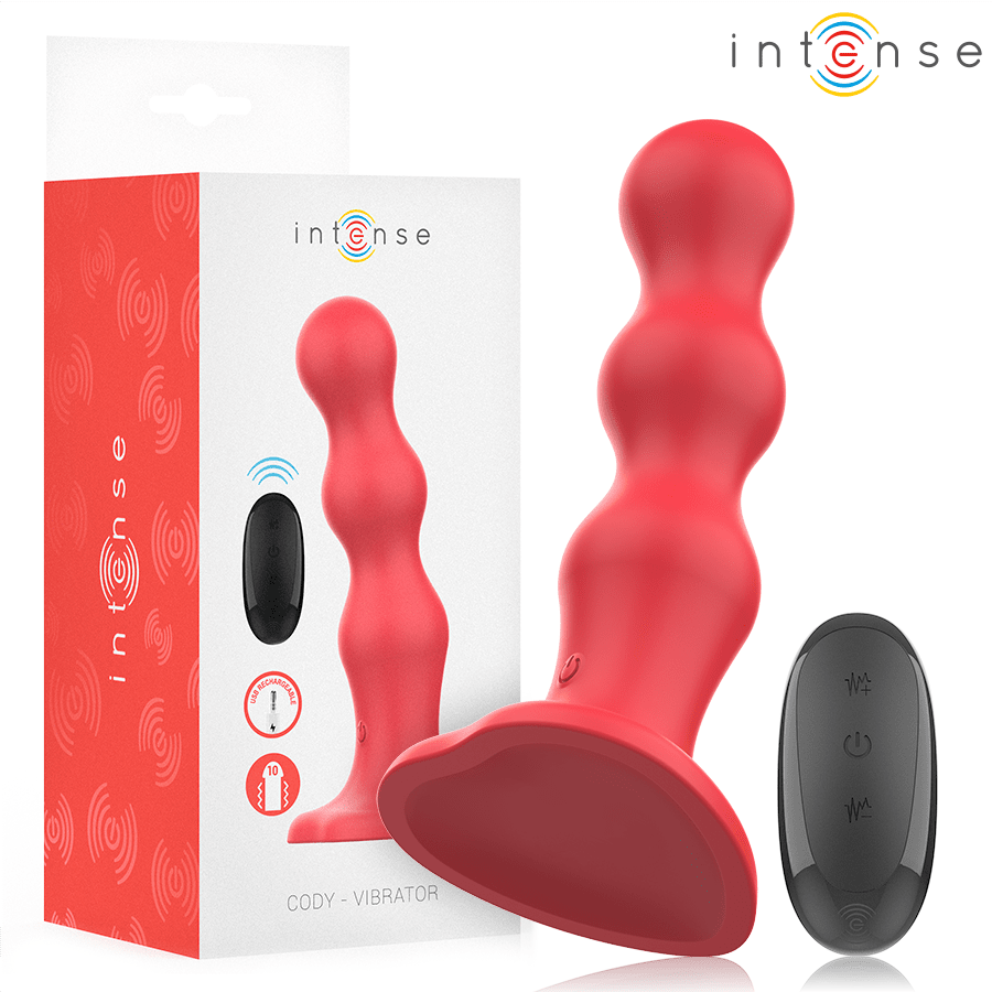 INTENSE - CODY VIBRADOR CON VENTOSA ROJO CONTROL REMOTO - Lover Dreams