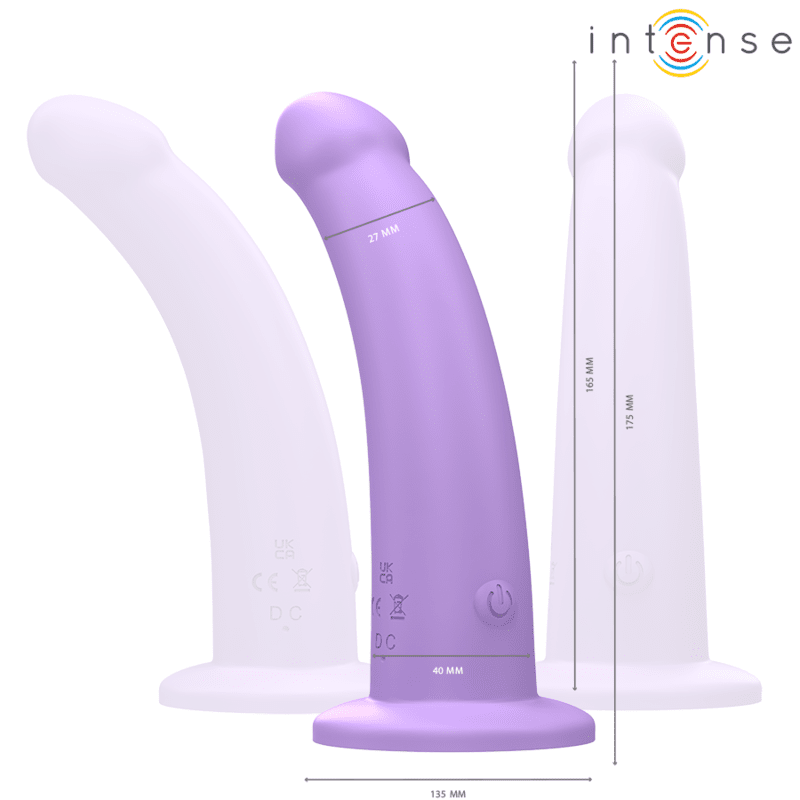 INTENSE - EDDIE VIBRADOR 17,5 CM 10 VIBRACIONES MORADO CONTROL REMOTO - Lover Dreams