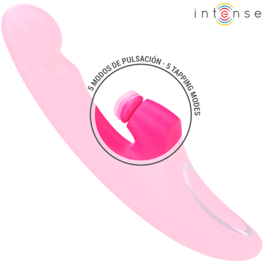 INTENSE - EMI VIBRADOR 13,5 CM MULTIFUNCIÓN 3 EN 1 10 VIBRACIONES ROSA - Lover Dreams