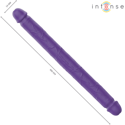 INTENSE - GUNTER DILDO DOBLE VIBRADOR 40 CM MORADO CONTROL REMOTO - Lover Dreams