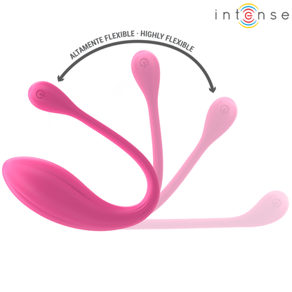 INTENSE - JANICE VIBRADOR U DOBLE ESTIMULACIÓN 10 VIBRACIONES ROSA CONTROL REMOTO - Lover Dreams