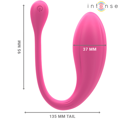 INTENSE - JANICE VIBRADOR U DOBLE ESTIMULACIÓN 10 VIBRACIONES ROSA CONTROL REMOTO - Lover Dreams