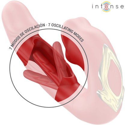 INTENSE - NATHY VIBRADOR DOBLE CON BOCA ESTIMULADORA MULTIFUNCIÓN ROJO - Lover Dreams