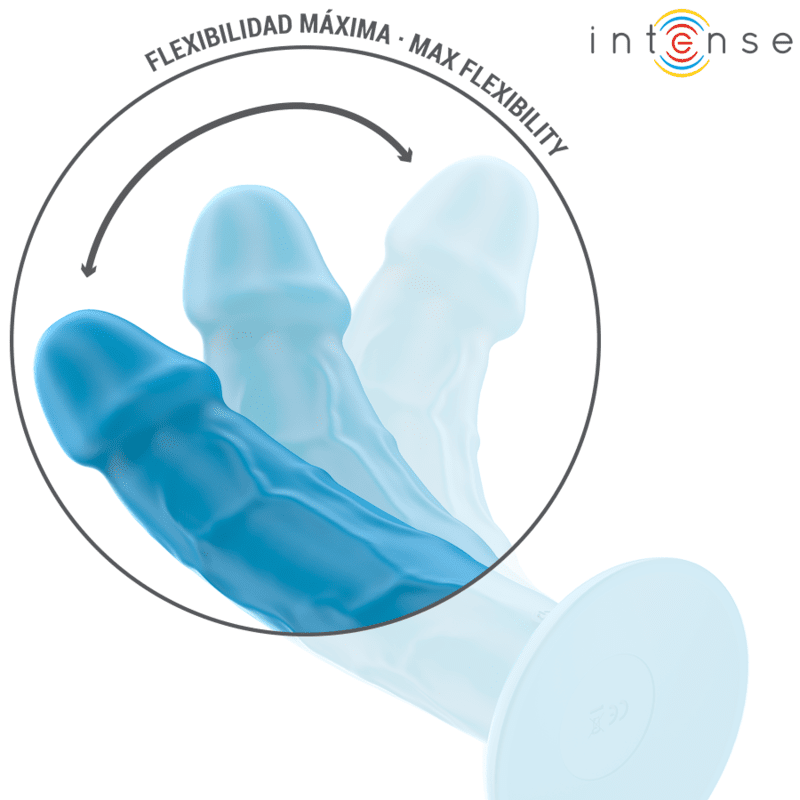 INTENSE - PHOEBE VIBRADOR REALÍSTICO 10 VIBRACIONES AZUL CONTROL REMOTO - Lover Dreams
