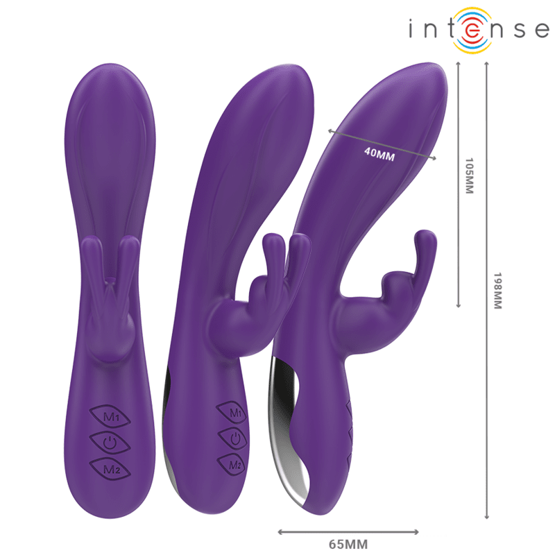 INTENSE - RANDALL VIBRADOR RABBIT 10 VIBRACIONES MORADO - Lover Dreams
