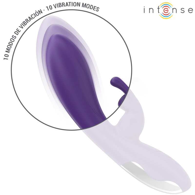 INTENSE - RANDALL VIBRADOR RABBIT 10 VIBRACIONES MORADO - Lover Dreams