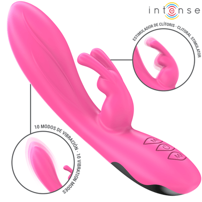 INTENSE - RANDALL VIBRADOR RABBIT 10 VIBRACIONES ROSA - Lover Dreams
