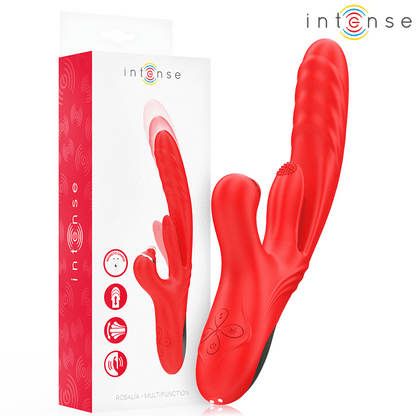 INTENSE - ROSALIA VIBRADOR MULTIFUNCIÓN 3 EN 1 ROJO - Lover Dreams
