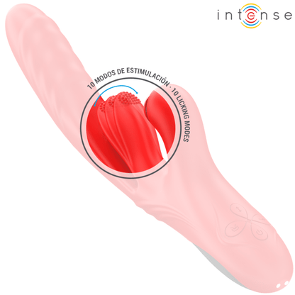 INTENSE - ROSALIA VIBRADOR MULTIFUNCIÓN 3 EN 1 ROJO - Lover Dreams