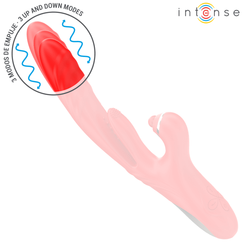 INTENSE - ROSALIA VIBRADOR MULTIFUNCIÓN 3 EN 1 ROJO - Lover Dreams