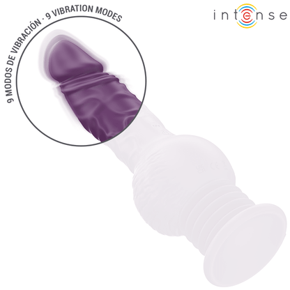 INTENSE - TATUM VIBRADOR MULTIFUNCIÓN CON VIBRACIÓN UP AND DOWN 24 CM MORADO - Lover Dreams