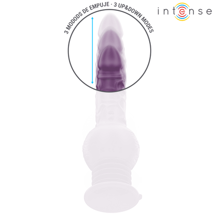 INTENSE - TATUM VIBRADOR MULTIFUNCIÓN CON VIBRACIÓN UP AND DOWN 24 CM MORADO - Lover Dreams
