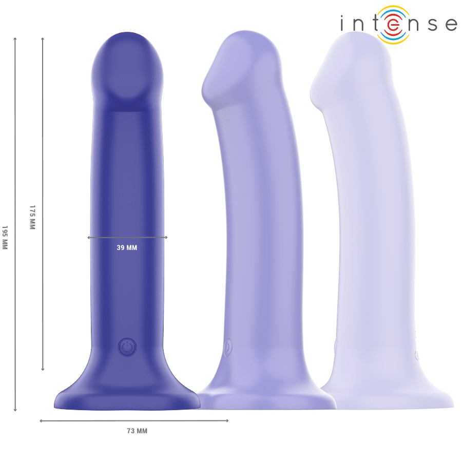 INTENSE - VICTORIA VIBRADOR CON VENTOSA 10 VIBRACIONES AZUL OSCURO CONTROL REMOTO - Lover Dreams