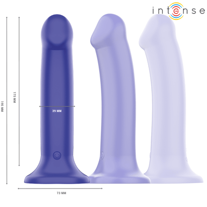 INTENSE - VICTORIA VIBRADOR CON VENTOSA 10 VIBRACIONES AZUL OSCURO CONTROL REMOTO - Lover Dreams