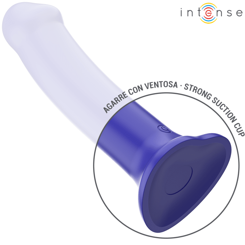 INTENSE - VICTORIA VIBRADOR CON VENTOSA 10 VIBRACIONES AZUL OSCURO CONTROL REMOTO - Lover Dreams