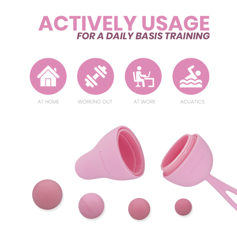 Intimichic Pelvis Health I 2.0: Ejercitador de Kegel en Silicona Premium para Fortalecimiento del Suelo Pélvico - Lover Dreams