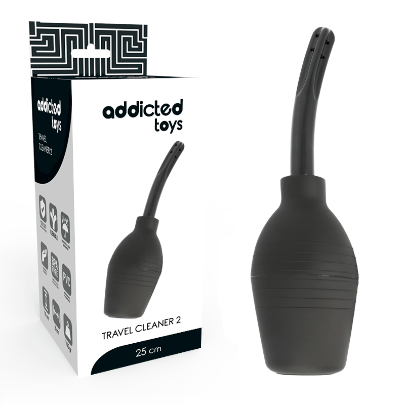 Juguete Intimo ADDICTED TOYS - Pera de Limpieza Anal Negra