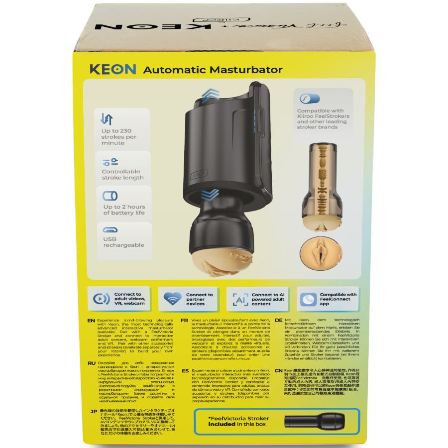 KIIROO - KEON WIFI COMBO VICTORIA JUNE MASTURBADOR AUTOMÁTICO + FEEL STROKER - Lover Dreams