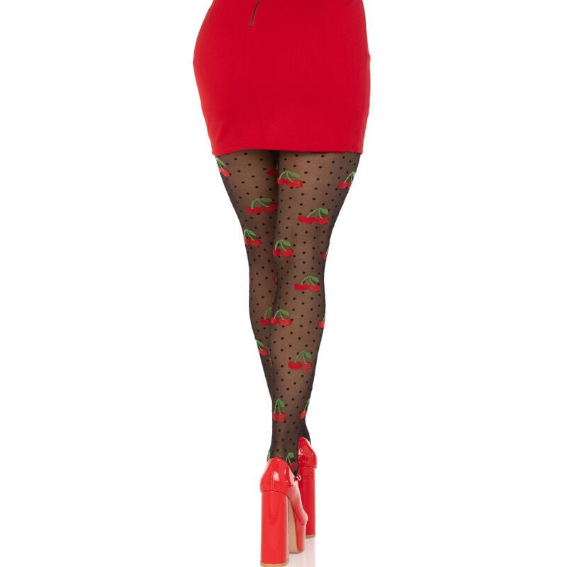 LEG AVENUE - MEDIAS LUNARES CEREZA NEGRO - Lover Dreams