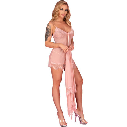 LIVCO CORSETTI FASHION - HYEONA 1710 BABYDOLL + TANGA ROSA S - Lover Dreams
