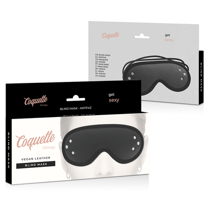 Máscara de Cuero Vegano Coquette Chic Desire Fantasy: Ideal para Juegos de Bondage y BDSM Seguros. - Lover Dreams