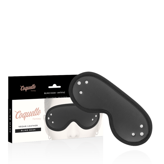 Máscara de Cuero Vegano Coquette Chic Desire Fantasy: Ideal para Juegos de Bondage y BDSM Seguros. - Lover Dreams