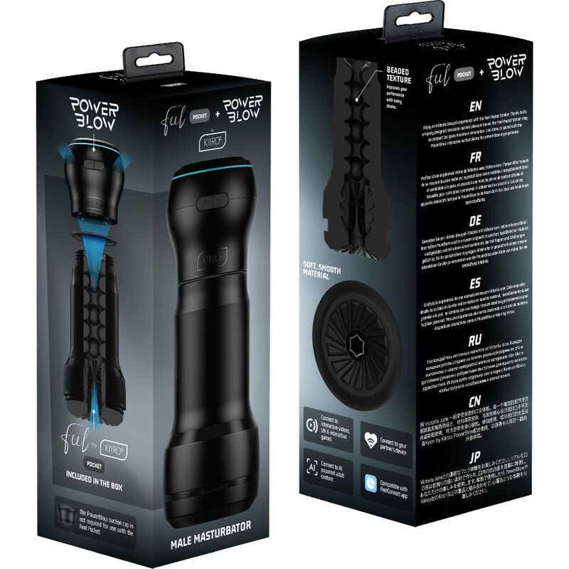 Masturbador Masculino de Bolsillo KIIROO Feel + Power Blow Mejora tu Experiencia - Lover Dreams