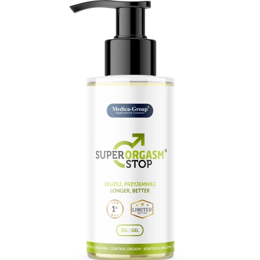 MEDICA GROUP - SÚPER ORGASM STOP GEL ÍNTIMO PARA HOMBRE 150 ML - Lover Dreams