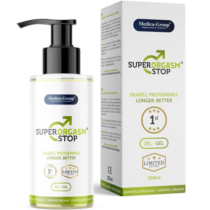 MEDICA GROUP - SÚPER ORGASM STOP GEL ÍNTIMO PARA HOMBRE 150 ML - Lover Dreams