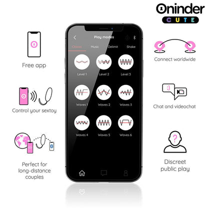 ONINDER CUTE - LOVE PLEASURE HUEVO VIBRO - ROTADOR 360 SILICONA - APP MUNDIAL GRATUITA - Lover Dreams