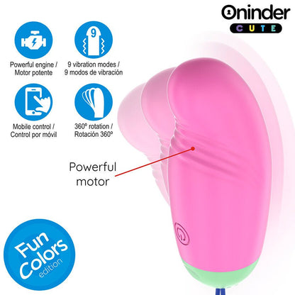 ONINDER CUTE - LOVE PLEASURE HUEVO VIBRO - ROTADOR 360 SILICONA - APP MUNDIAL GRATUITA - Lover Dreams