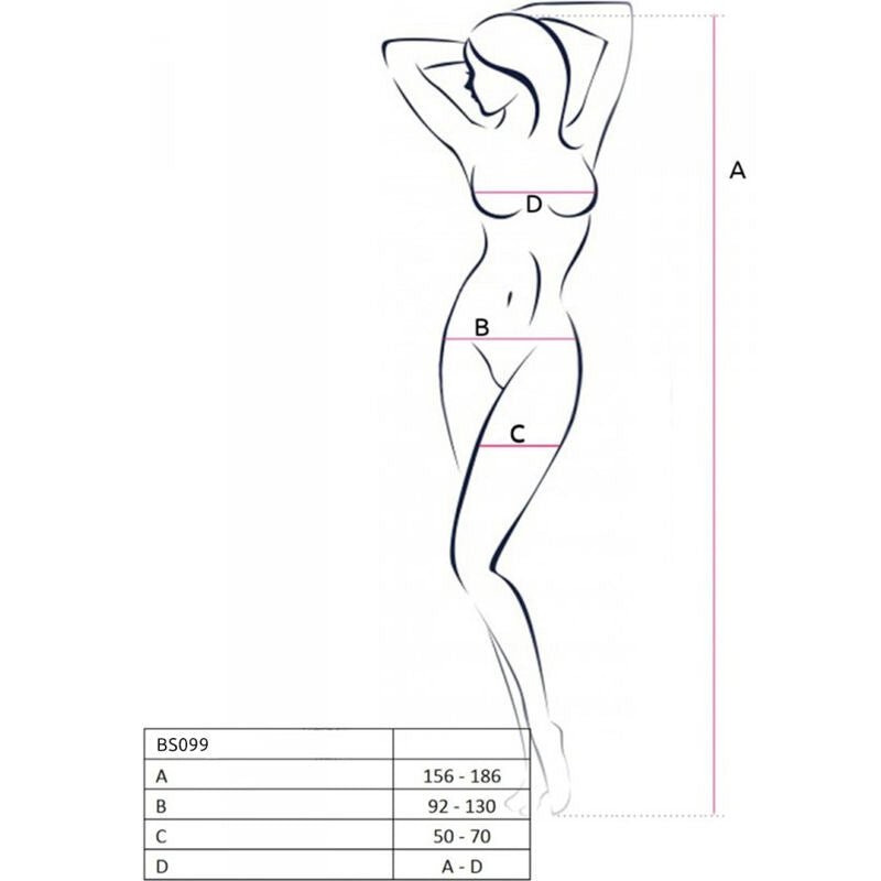 PASSION - BS099 BODYSTOCKING NEGRO TALLA ÚNICA - Lover Dreams