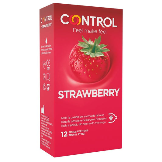 "Preservativos Control Originals: Ergonomía, Diversión y Sensaciones Naturales con Sabor a Fresa - Pack de 12" - Lover Dreams