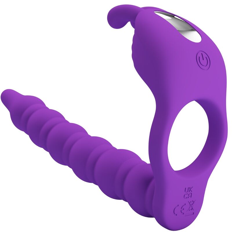 PRETTY LOVE - BLACKNEY ANILLO PENE CON PLUG VIBRADOR LILA - Lover Dreams