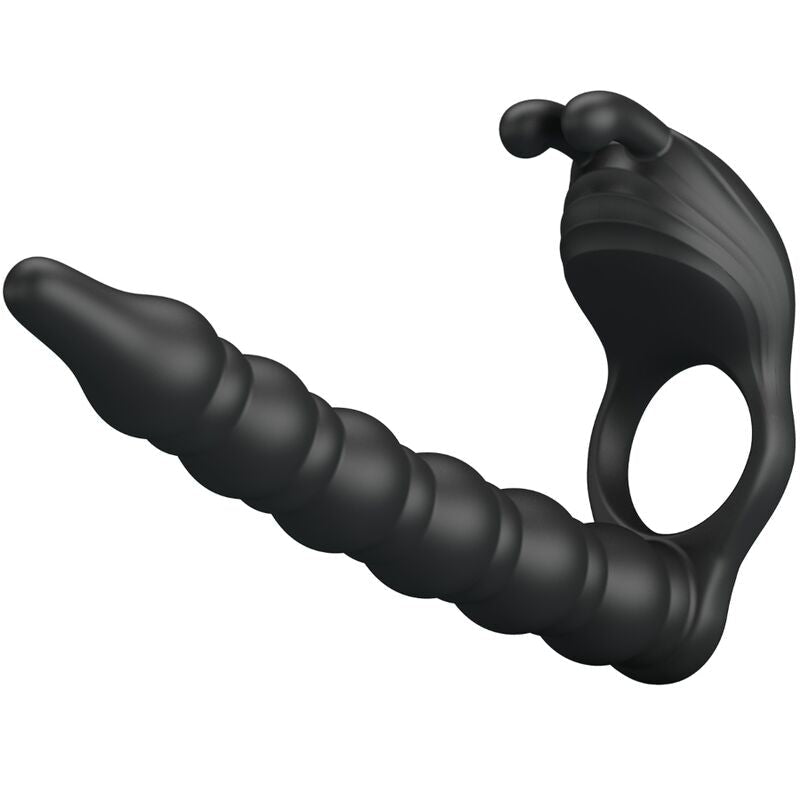 PRETTY LOVE - BLACKNEY ANILLO PENE CON PLUG VIBRADOR NEGRO - Lover Dreams
