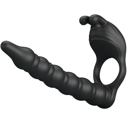 PRETTY LOVE - BLACKNEY ANILLO PENE CON PLUG VIBRADOR NEGRO - Lover Dreams