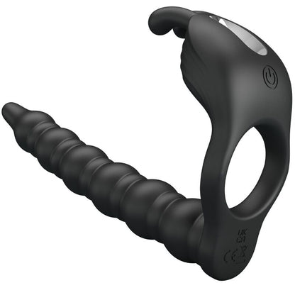 PRETTY LOVE - BLACKNEY ANILLO PENE CON PLUG VIBRADOR NEGRO - Lover Dreams