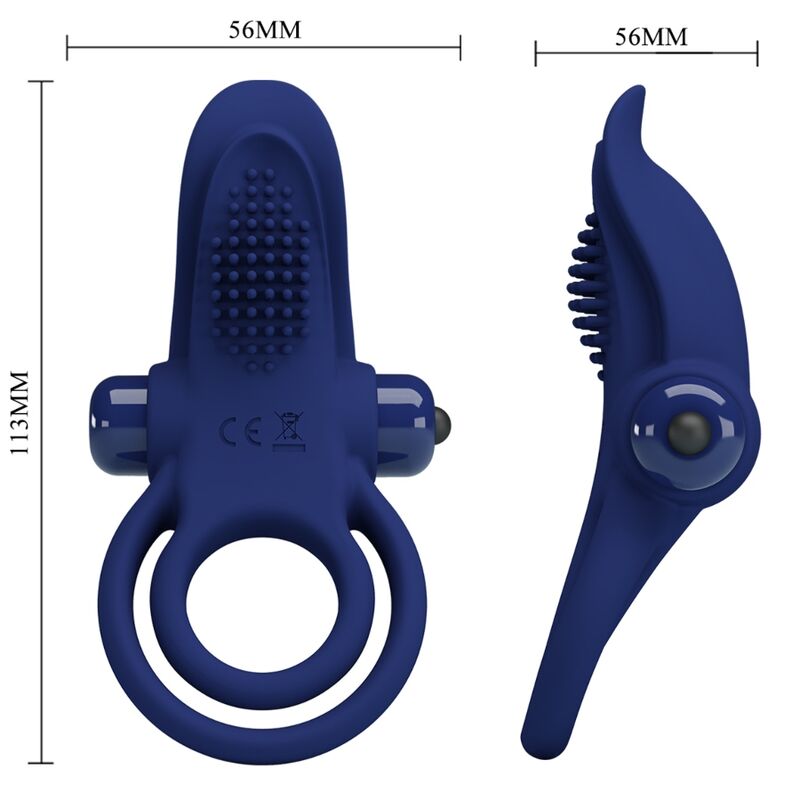 PRETTY LOVE - BRONSON DOBLE ANILLO CON VIBRACIÓN AZUL - Lover Dreams