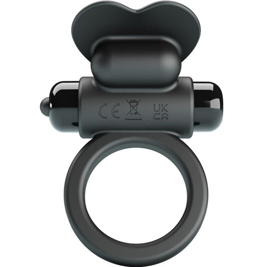 PRETTY LOVE - DEBONAIRE ANILLO VIBRADOR CONEJO 10 VIBRACIONES NEGRO - Lover Dreams
