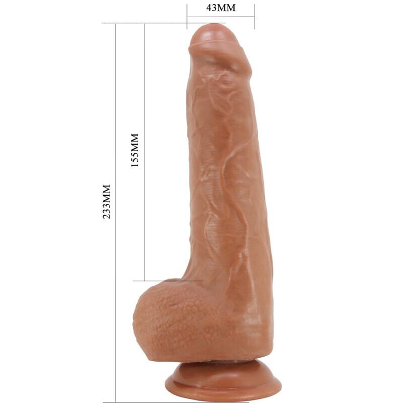 PRETTY LOVE - DRACO DILDO REALÍSTICO 23 CM MODELO 2 NATURAL - Lover Dreams