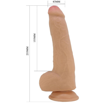 PRETTY LOVE - DRACO DILDO REALÍSTICO 23 CM NATURAL - Lover Dreams