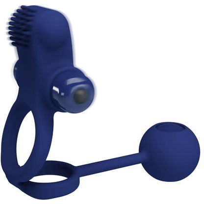 PRETTY LOVE - REMINGTON DOBLE ANILLO VIBRADOR CON PLUG AZUL - Lover Dreams